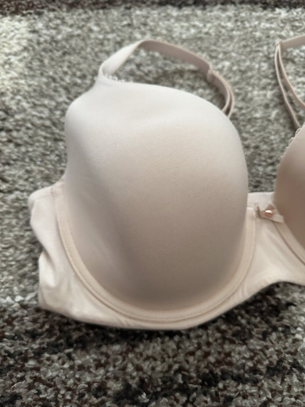 VICTORIA'S SECRET (38D) Nude Body By Victoria Lined Demi Bra Champagne Marzipan - Picture 2 of 13